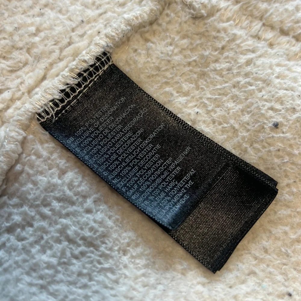 North Face Teddy Bear High Neck Sherpa Pullover Sweater Sz M(10/12) - Picture 7 of 8